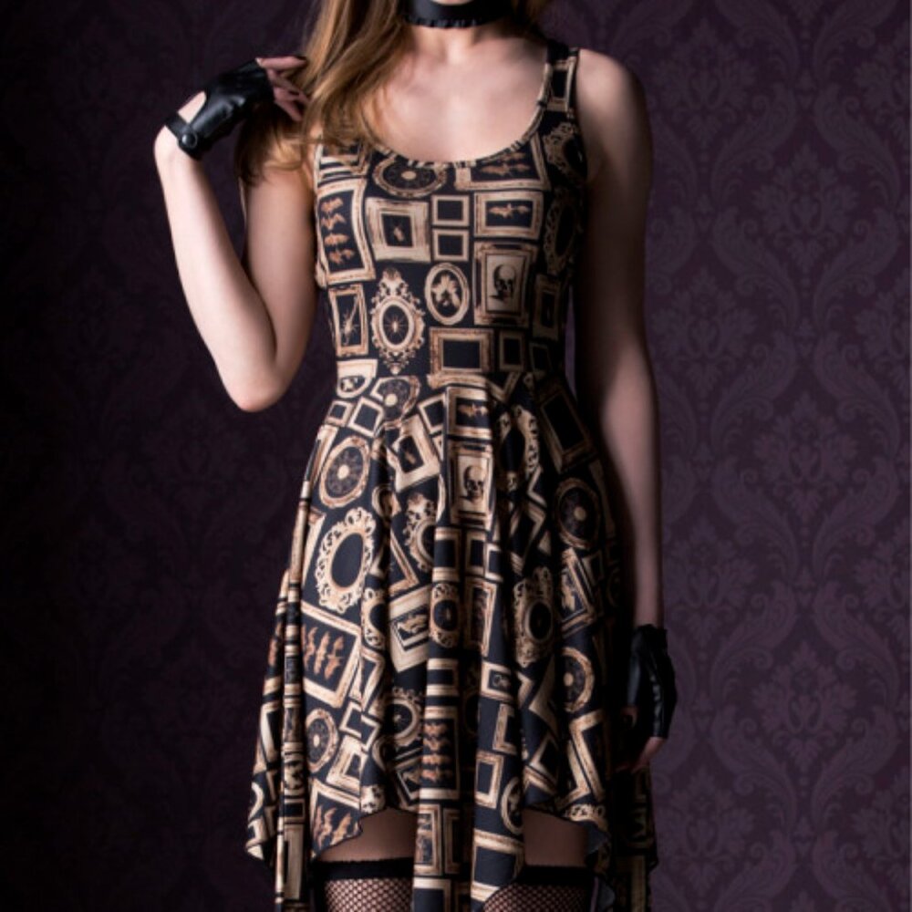 Penny Dreadful Handkerchief Hem Dress - Hot Topic Size Medium